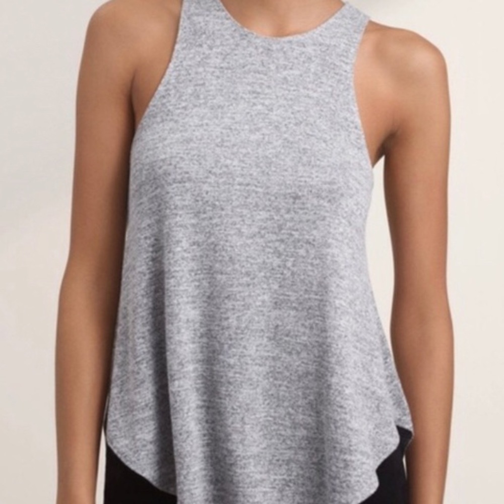 ARITZIA Wilfred heather grey causal tank top.
